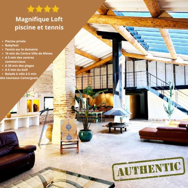 Magnifique Loft - Piscine - Tennis - Babyfoot Нім Екстер'єр фото